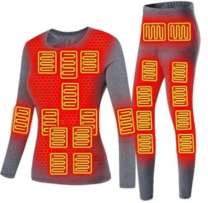 28 Heating Zones Heated Thermal Suit Intelligent Temperature Control 28 Areas Heating Underwears Set