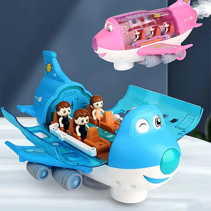 360° Rotating Stunt Plane Children's Toy with Doll and Light - CutePopToy