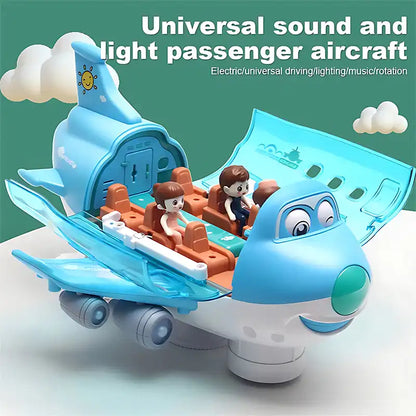 360° Rotating Stunt Plane Children's Toy with Doll and Light - CutePopToy