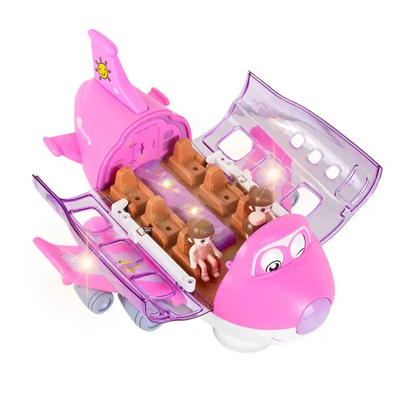 360° Rotating Stunt Plane Children's Toy with Doll and Light - CutePopToy