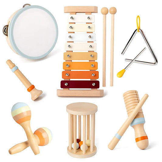 7-in-1 Montessori Musical Instruments Set for Preschoolers 2+