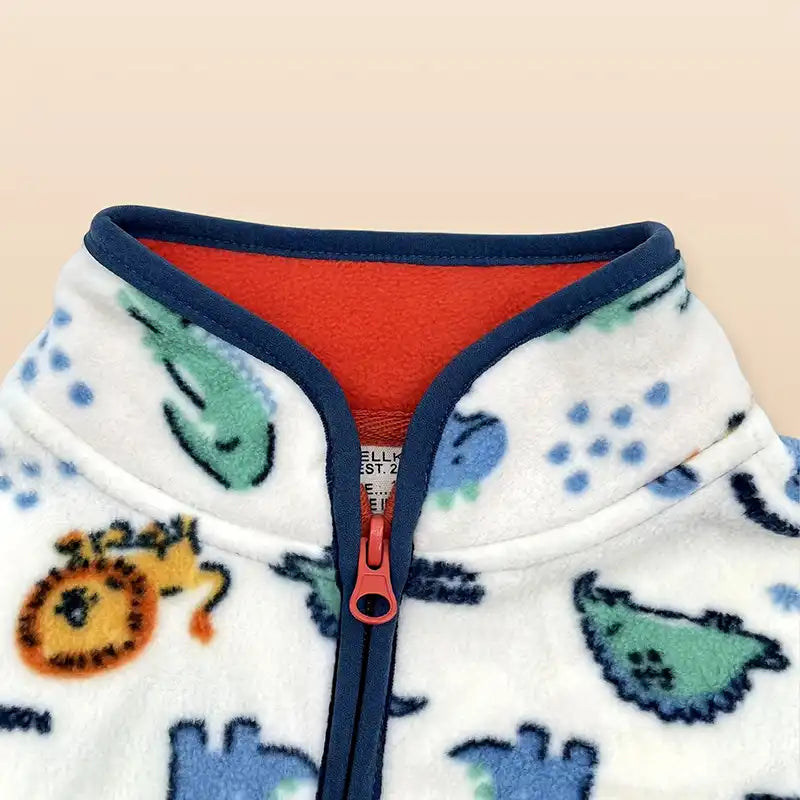 Boys' Cozy Dinosaur Fleece Jacket (Ages 18 Months to 6 Years)