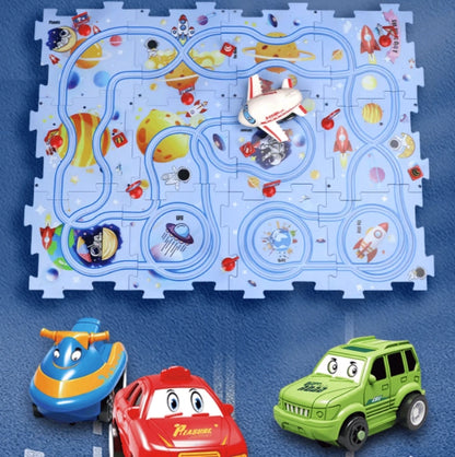 Children’s Fun Learning Car Track Puzzle Set - CutePopToy