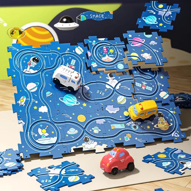 Children’s Fun Learning Car Track Puzzle Set - CutePopToy