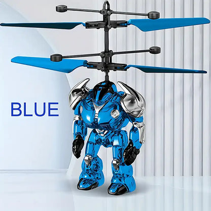 Children's Gesture Controlled Infrared Flying Mecha Warrior Toy