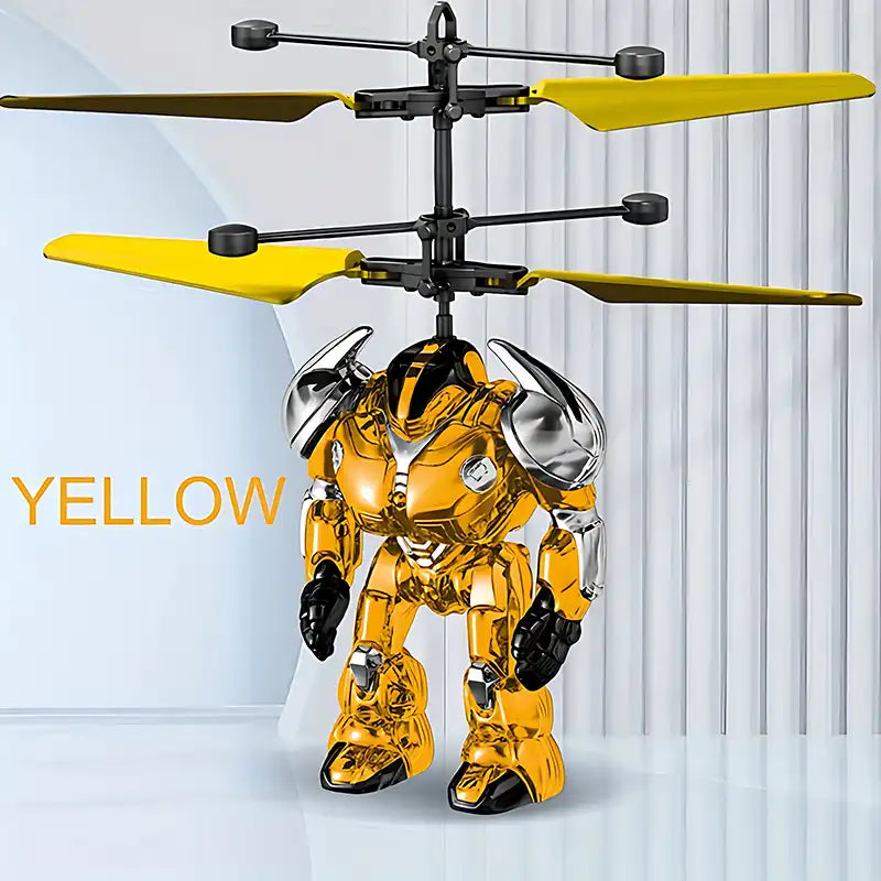 Children's Gesture Controlled Infrared Flying Mecha Warrior Toy