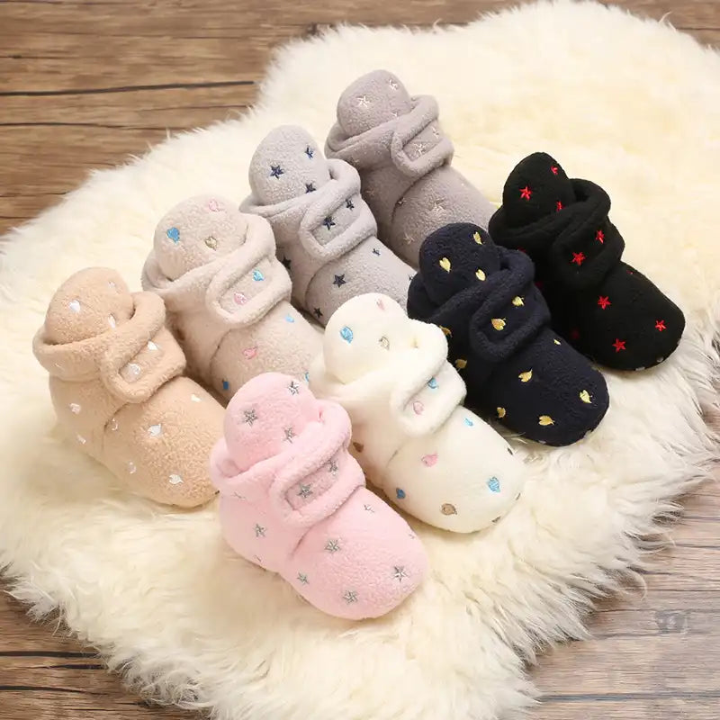 Comfort Fleece Winter Baby High Boots Non-slip for New Walkers - CutePopToy