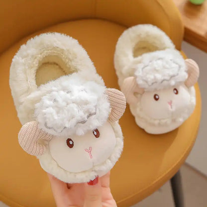 Cute Sheep Toddler Anti-Slip Plush Slippers - CutePopToy