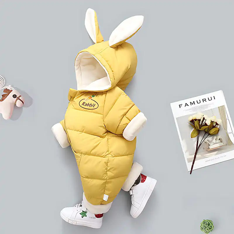 Cute and Cozy Bunny Winter Jumpsuit