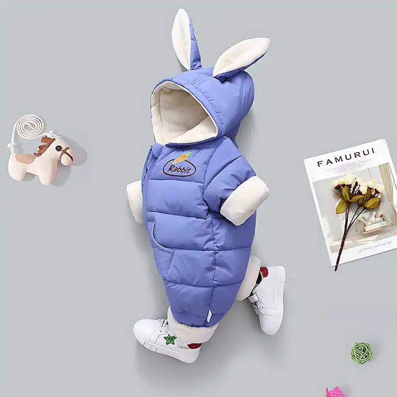 Cute and Cozy Bunny Winter Jumpsuit