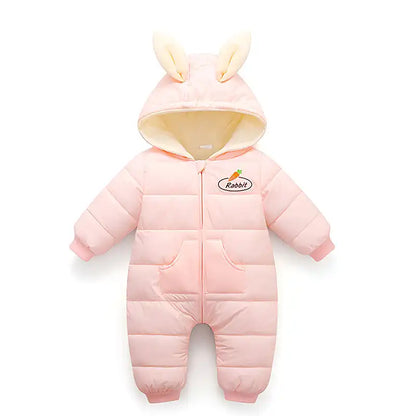 Cute and Cozy Bunny Winter Jumpsuit