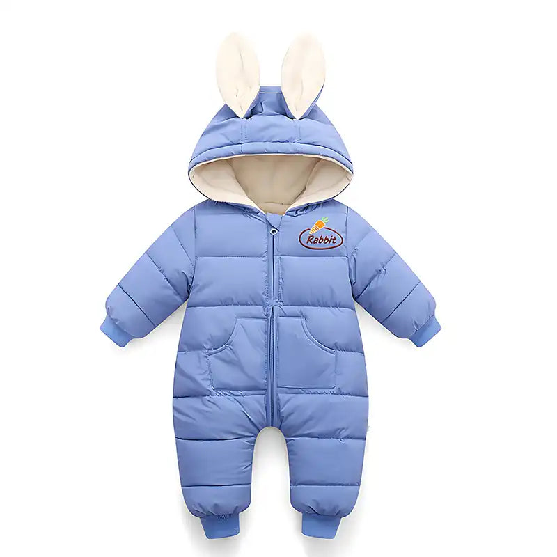 Cute and Cozy Bunny Winter Jumpsuit