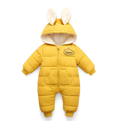 Cute and Cozy Bunny Winter Jumpsuit