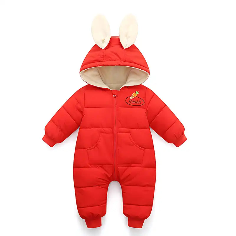 Cute and Cozy Bunny Winter Jumpsuit