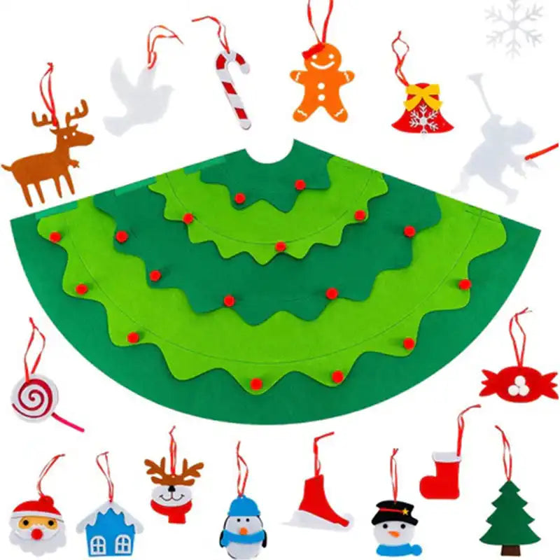 DIY 3D Felt Christmas Tree by Montessori Toys - CutePopToy