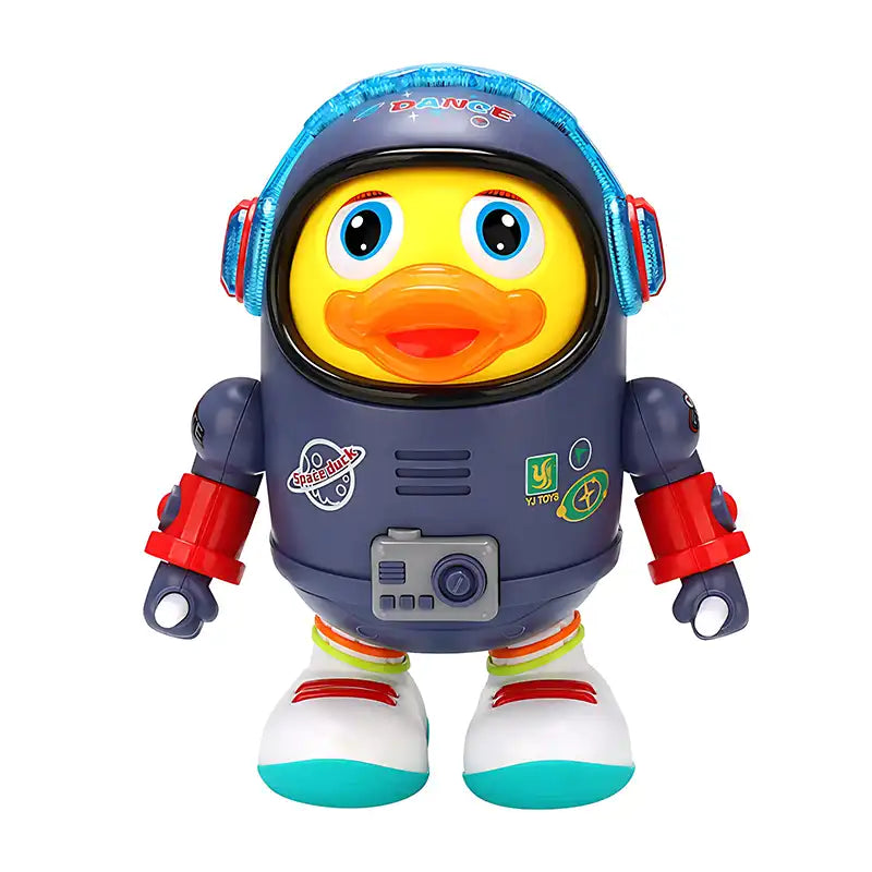 Dancing Space Duck Crawling Toy for Toddlers with Lights and Music