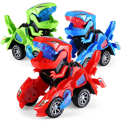 Dino Transforming Battle Cruiser with Lights and Music - CutePopToy