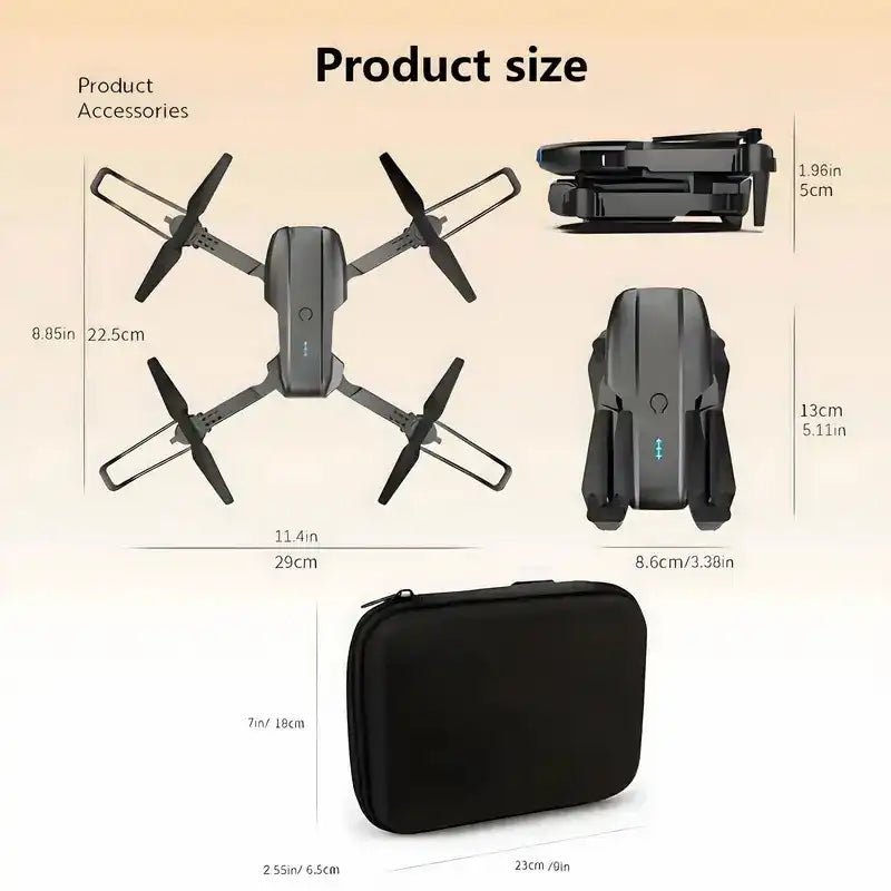 E99 with HD Dual Camera FPV WiFi, Foldable RC Quadcopter Drone - CutePopToy