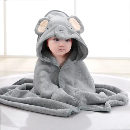 Elephant Hooded Bathrobe for Kids