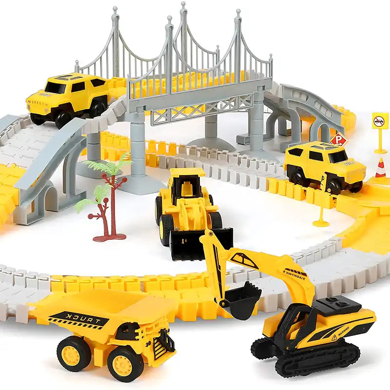 Exciting 276 PCS Construction Race Track Set for Little Engineers! - CutePopToy