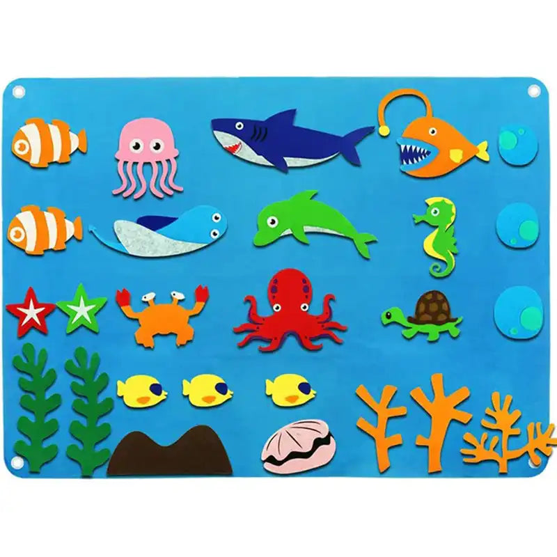 FeltMagic - Montessori Felt Learning Board - CutePopToy