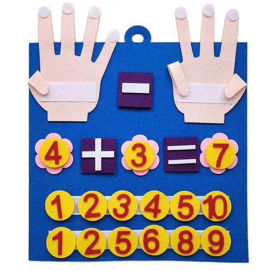 Felt Number Counting Montessori Toy for Ages 3+