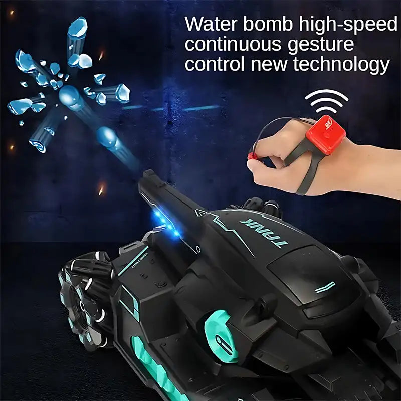 Gesture-Sensing Dual RC Tank Toy with Water Bombs