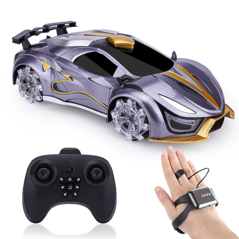 Gesture Sensing RC Car - 360° Rotating Drift Stunt Car with Light, Spray & Sound, 2.4GHz Remote Control - CutePopToy