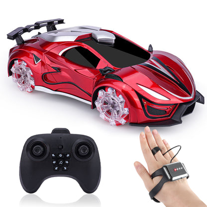 Gesture Sensing RC Car - 360° Rotating Drift Stunt Car with Light, Spray & Sound, 2.4GHz Remote Control - CutePopToy