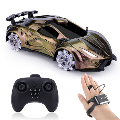 Gesture Sensing RC Car - 360° Rotating Drift Stunt Car with Light, Spray & Sound, 2.4GHz Remote Control - CutePopToy