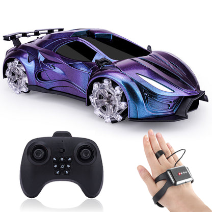 Gesture Sensing RC Car - 360° Rotating Drift Stunt Car with Light, Spray & Sound, 2.4GHz Remote Control - CutePopToy