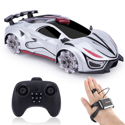 Gesture Sensing RC Car - 360° Rotating Drift Stunt Car with Light, Spray & Sound, 2.4GHz Remote Control - CutePopToy