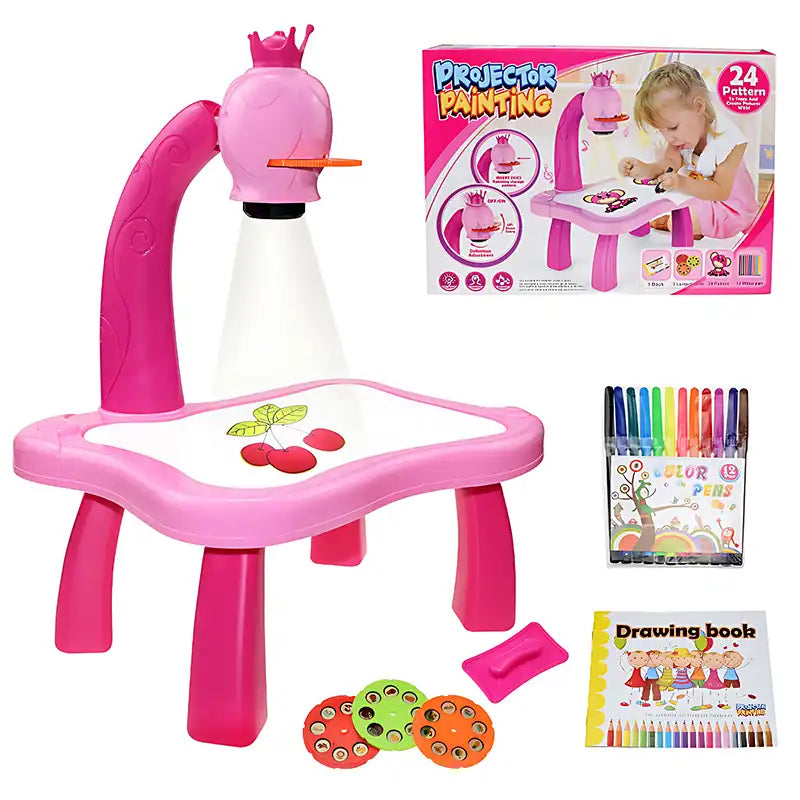 Kids Art Projection Table | Fun Painting Desk - CutePopToy