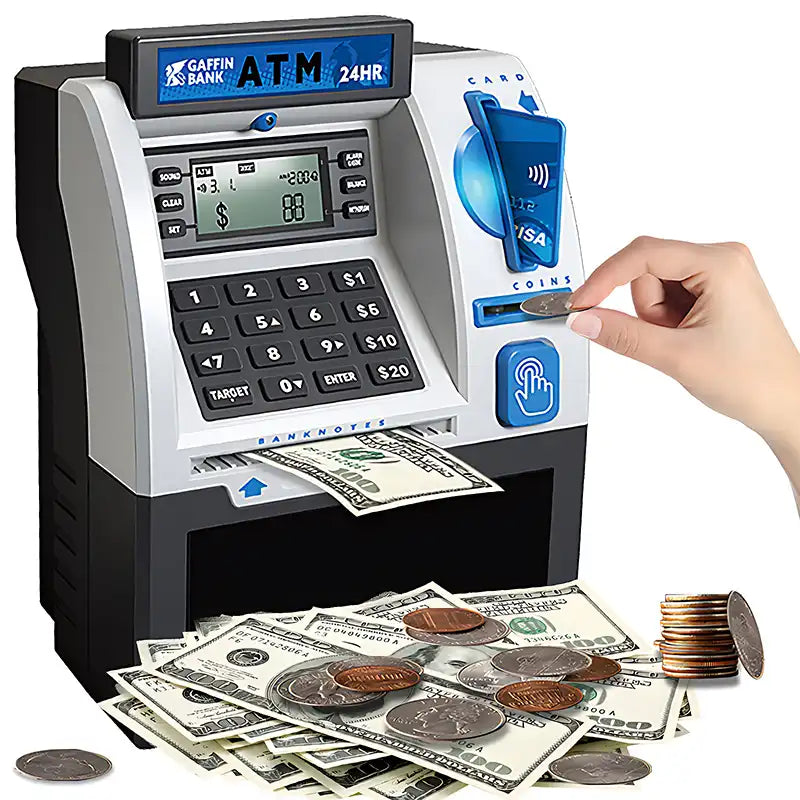 Kids' ATM Savings Bank for Christmas & Birthday Gifts - CutePopToy