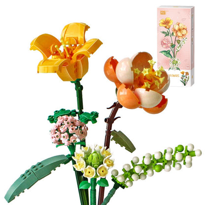 DIY Mini Flower Bouquet Building Sets Artificial Flowers Toy - CutePopToy