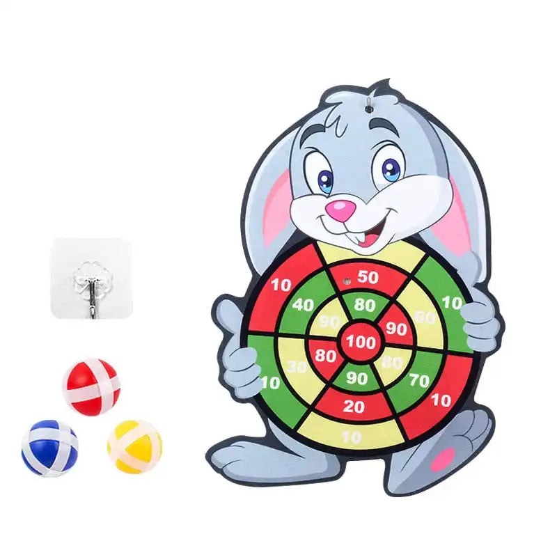 Montessori Children's Cartoon Animal Dart Board - CutePopToy