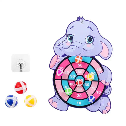 Montessori Children's Cartoon Animal Dart Board - CutePopToy