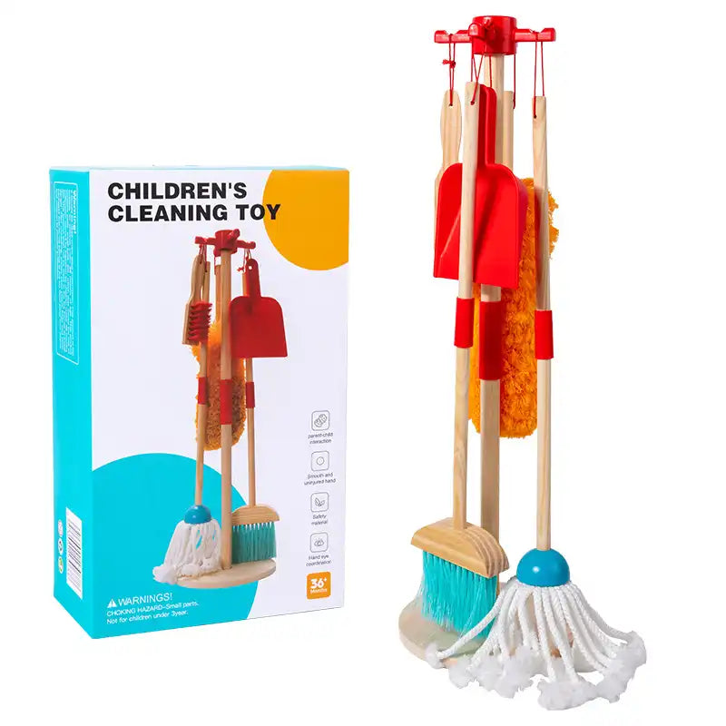 Montessori Wooden Cleaning Toy Set - CutePopToy