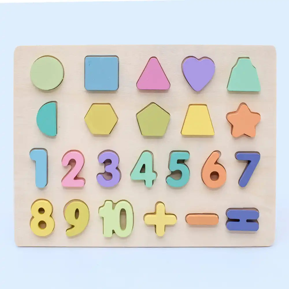 Montessori Wooden Preschool Puzzles - CutePopToy