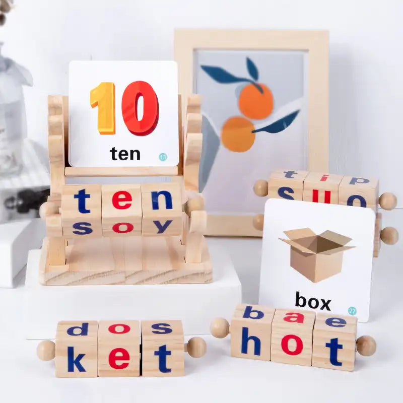 Montessori Wooden Spelling Word Toy - CutePopToy