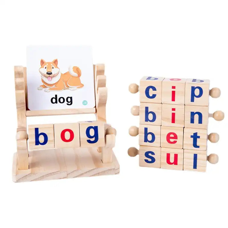 Montessori Wooden Spelling Word Toy - CutePopToy