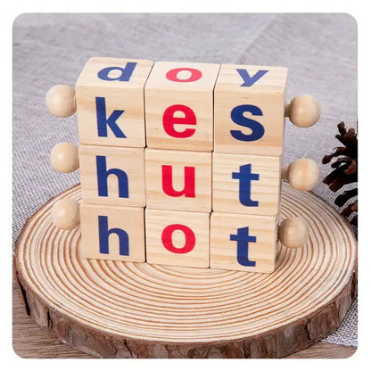 Montessori Wooden Spelling Word Toy - CutePopToy