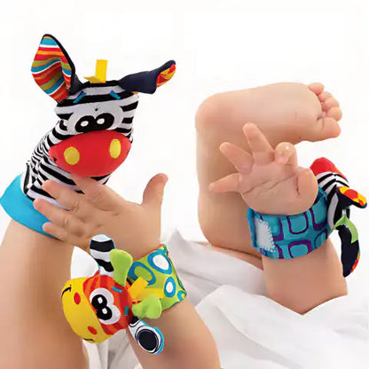 Montessori Baby Wrist Rattle Sock Set - CutePopToy