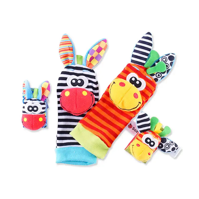 Montessori Baby Wrist Rattle Sock Set - CutePopToy