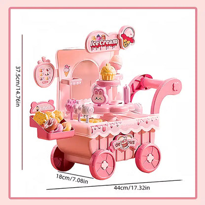 Montessori Ice Cream Truck Playset for Ages 3-5 - CutePopToy