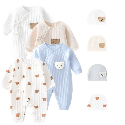 Newborn Cotton Onesie - Winter & Spring Wear (0-6M)