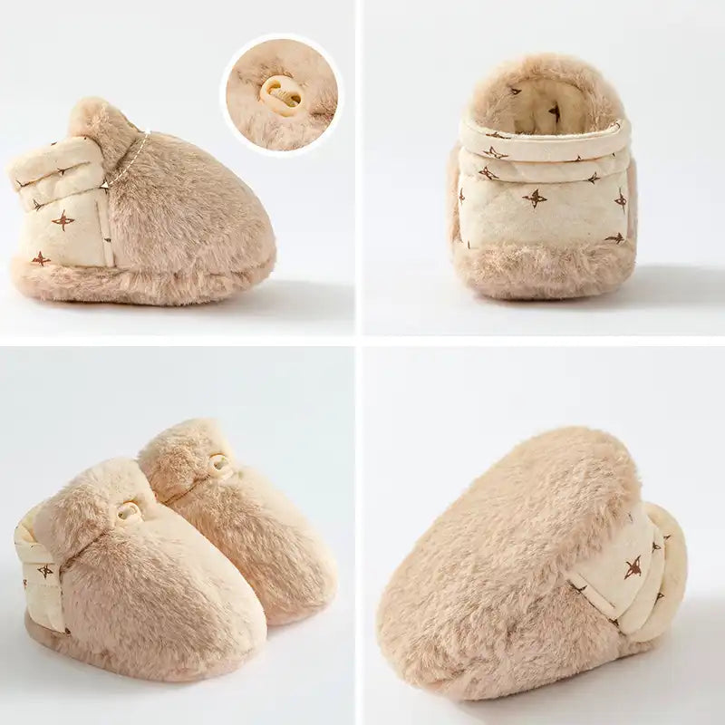 👼Newborn Gift 🎁 Baby Plush Cotton Toddler Shoes - CutePopToy