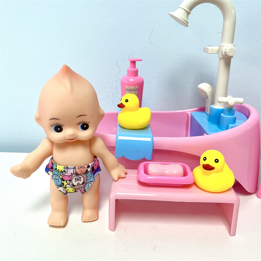 Pink Cute Baby Bathtub Toy Set - CutePopToy