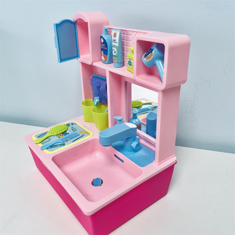 Pink Sink Washstand Playset Toy - CutePopToy