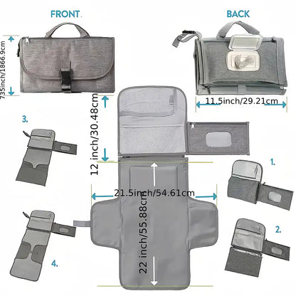 Portable Waterproof Diaper Changing Mat for Babies